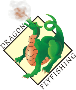 Dragon Flyfishing logo Fly Fishing Trout, Custom Tied Fishing Flies