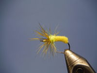 Yellow Tenkara Fly Fishing Trout